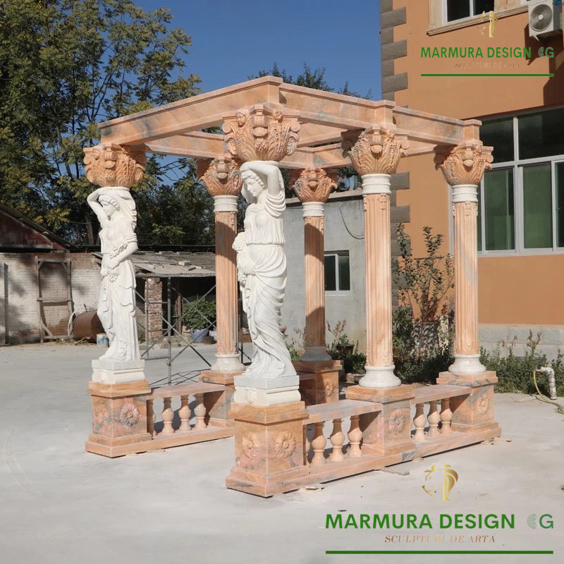 The Imperial Pavilion – Bespoke Marble Pavilion with Caryatids