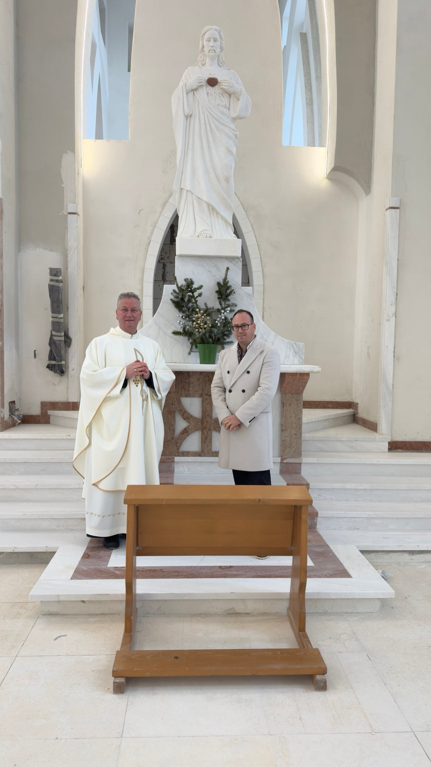 Virgin Mary – Monumental Marble Statue