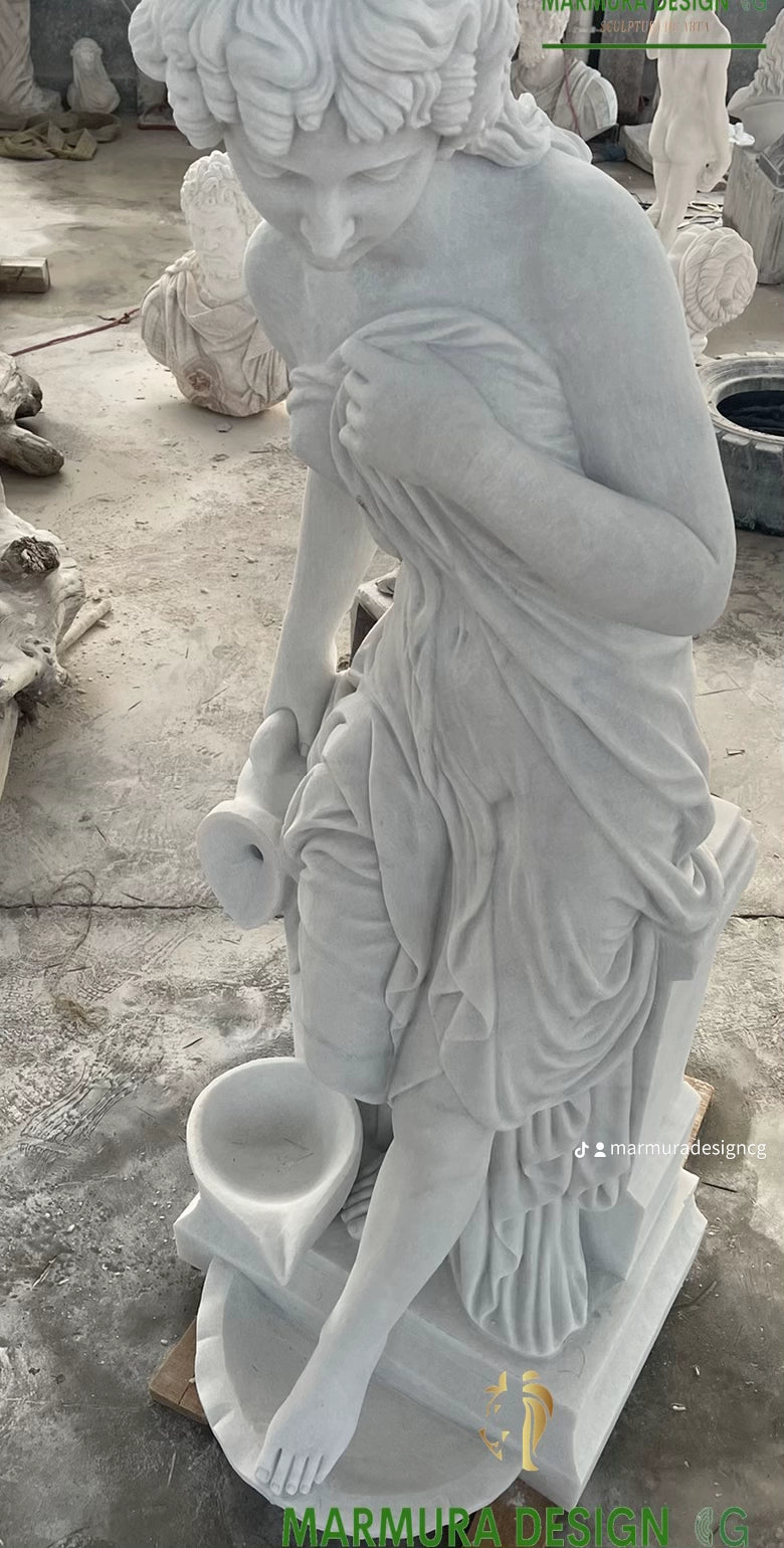 Fântână din marmură – The Water Bearer – Marble Fountain